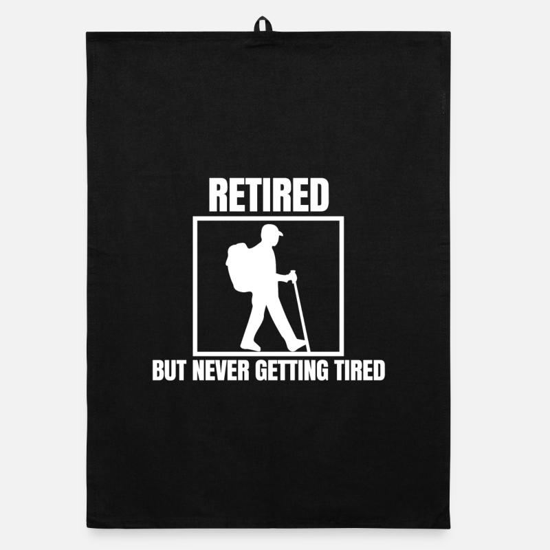 Retirement Senior Retiree Leisure Statement Organic dish towel