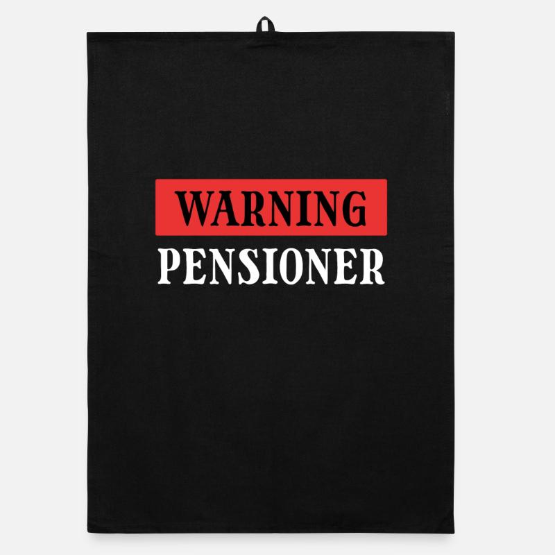 Pensionierung Senior Statement Ruhestand Freizeit Organic Geschirrtuch