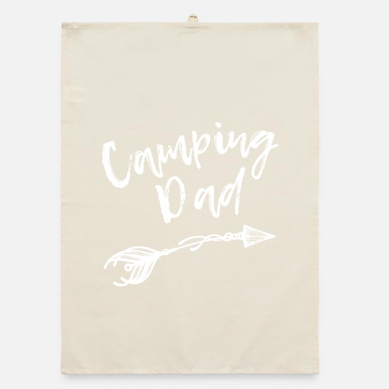 Camping Statement Wanderer Ferien Campen Organic Geschirrtuch