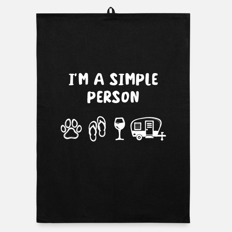 Motorhome Statement Camping Wanderer Camper Organic dish towel