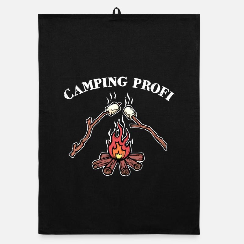 Campsite Campfire Statement Camping Hiker Organic dish towel