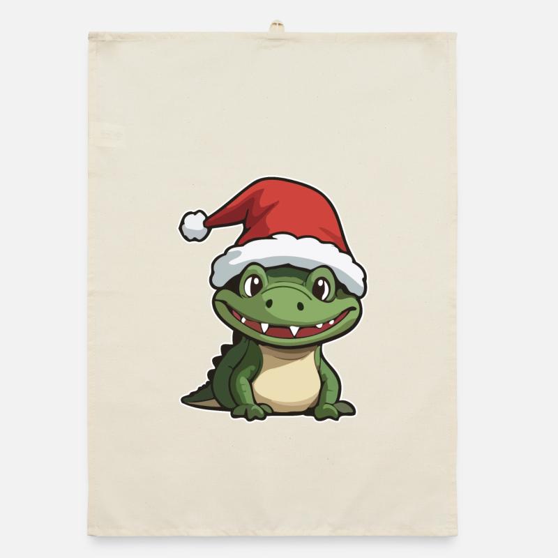 Crocodile Noël Torchon bio