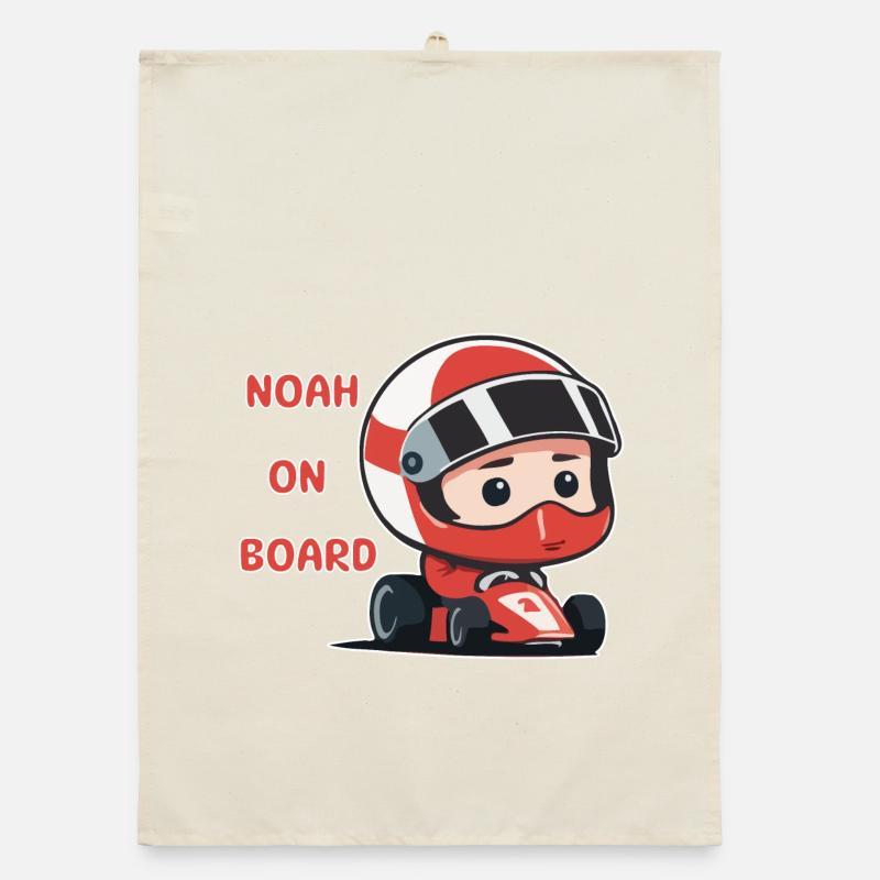 Noah à bord Torchon bio