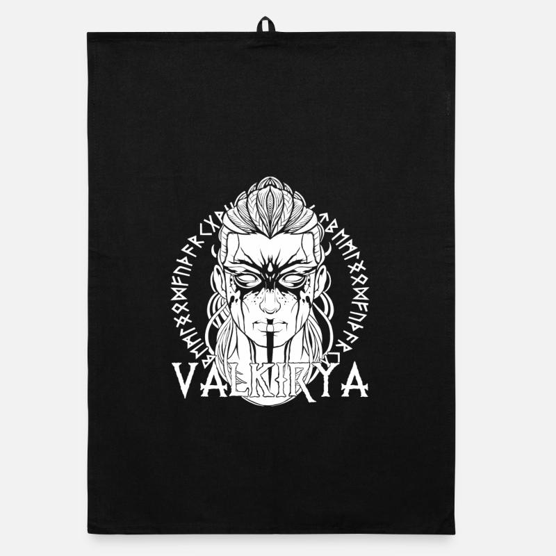 Valkyrie - Torchon bio - noir