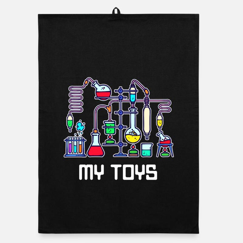 Workaholic Statement Job Scientist Career Organic dish towel
