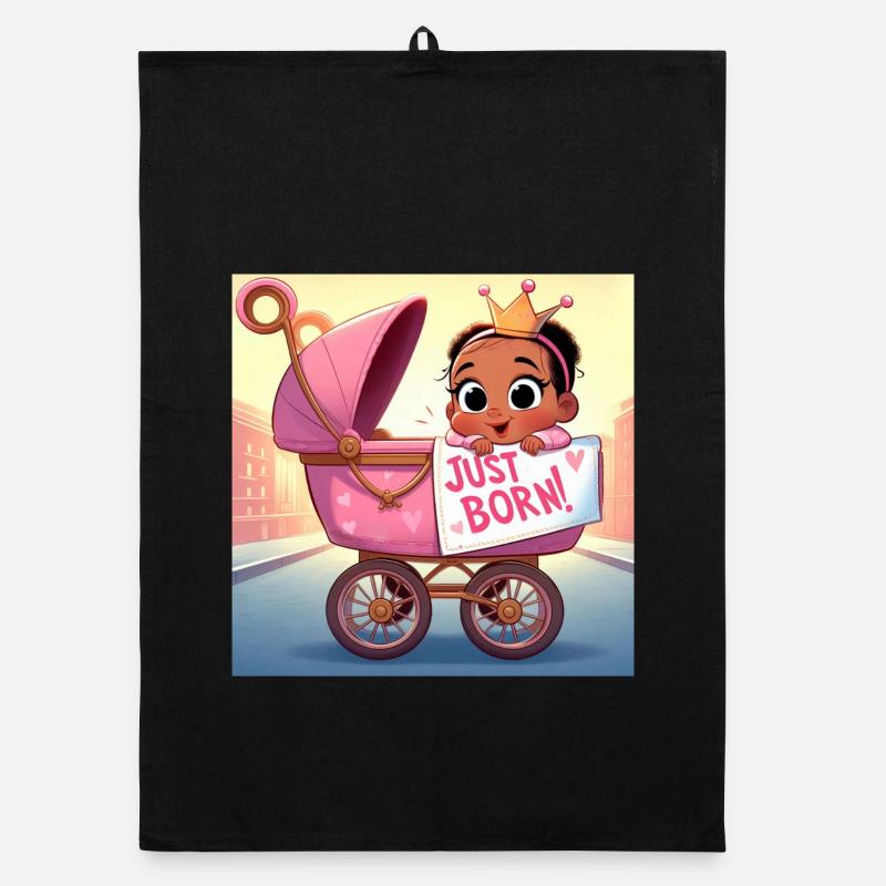 Gerade geborenes Mädchen Organic Geschirrtuch