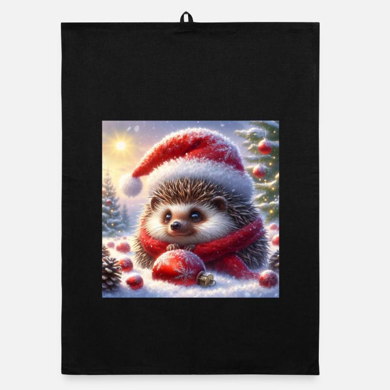 Hérisson de Noël Torchon bio