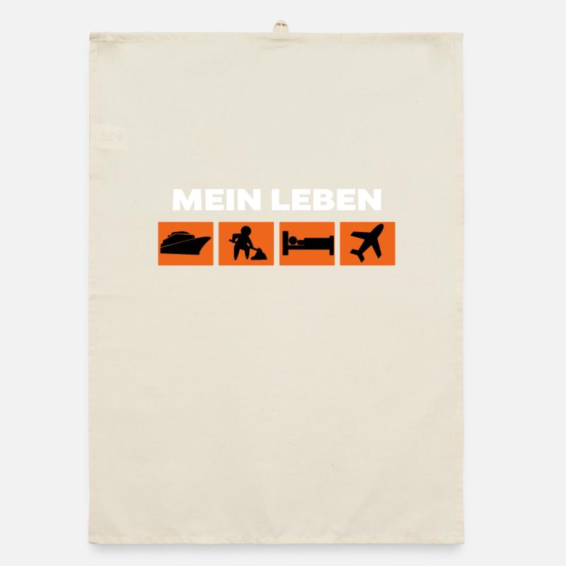 Workaholic Job Statement Career Worker Organic dish towel