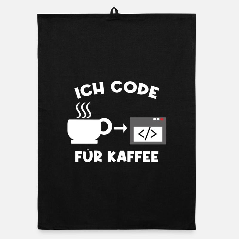Workaholic Job Coder Karriere Erfolg Statement Organic Geschirrtuch