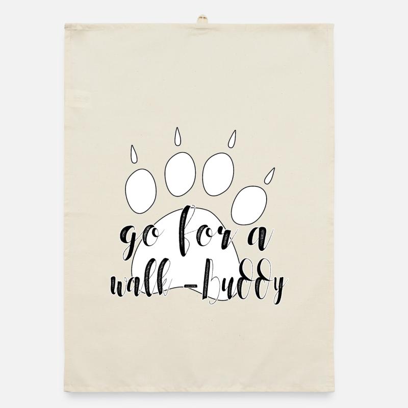 Go for a Walk Buddy – Conception de chien Torchon bio