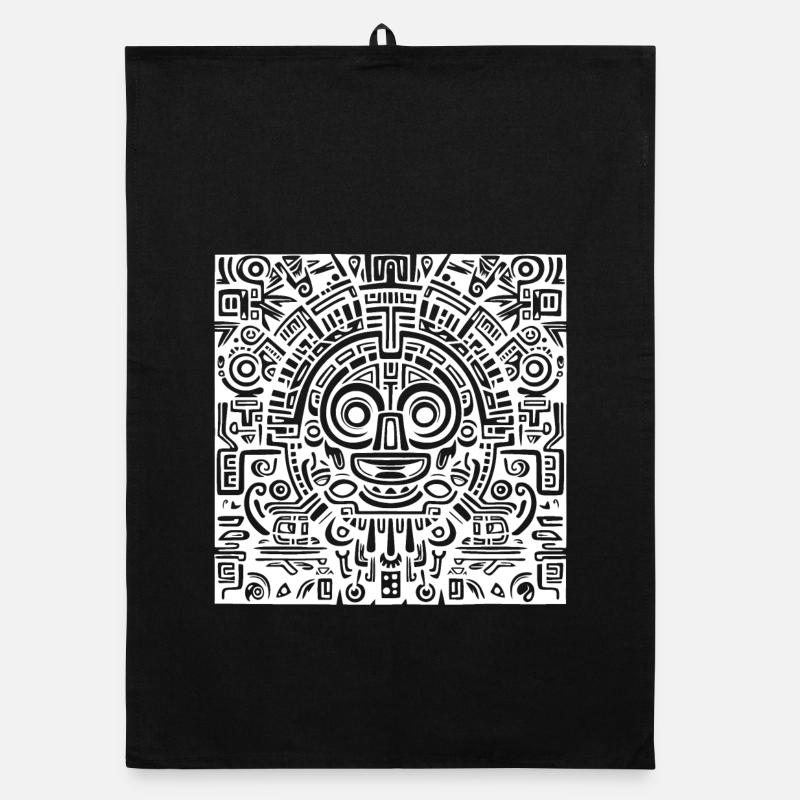 Inca, Aztec, Mayan Pattern, Artwork Organic dish towel