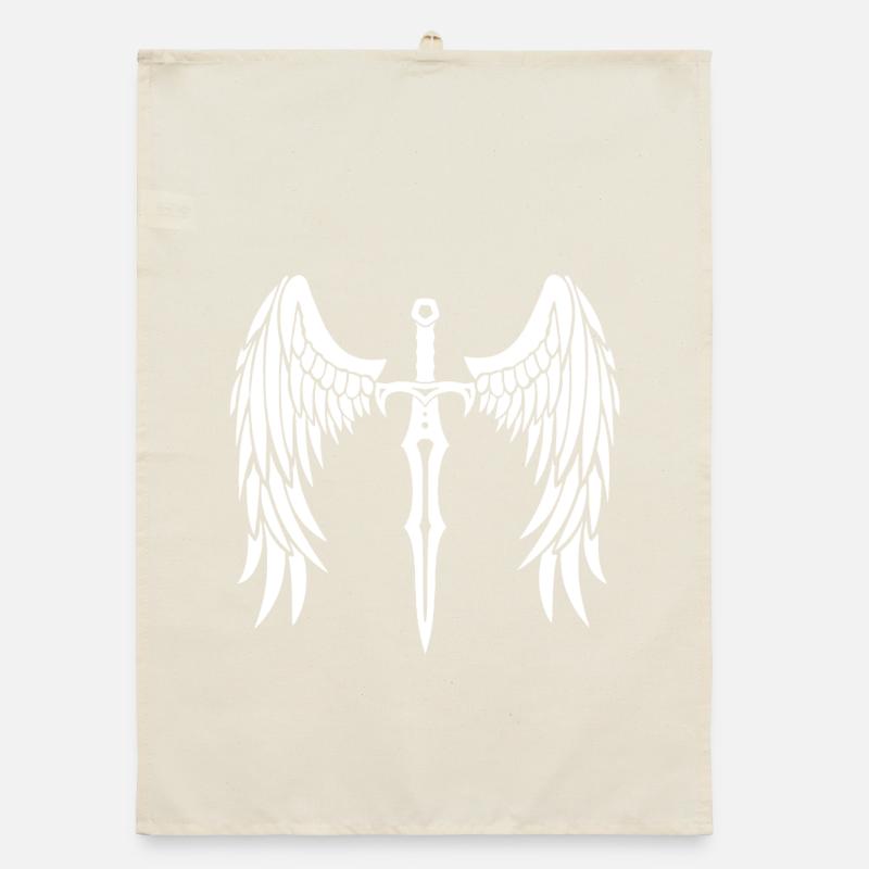 Winged Sword Organic dish towel