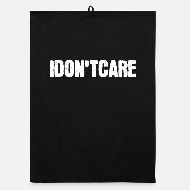I don't care about indifferent statement attitude Organic dish towel