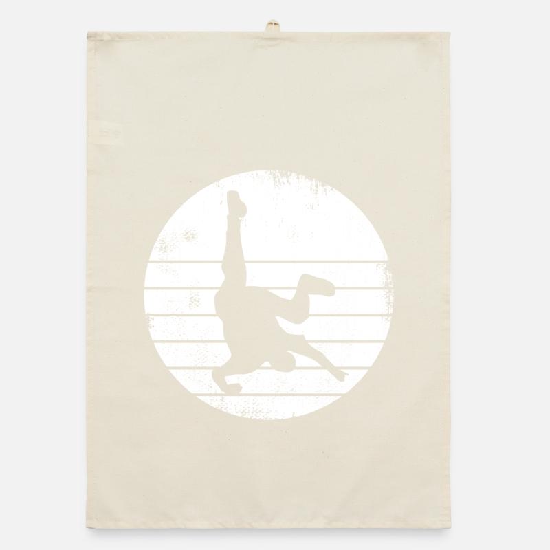 Breakdancer Sketch Organic Geschirrtuch