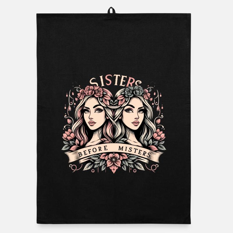 Sisters before Mister's Girlfriends Gift Organic dish towel