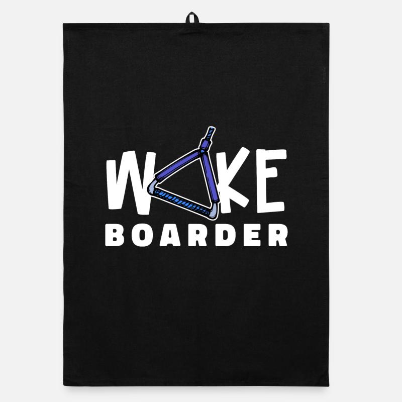 Surfing Kitesurfer Statement Wakeboard Torchon bio