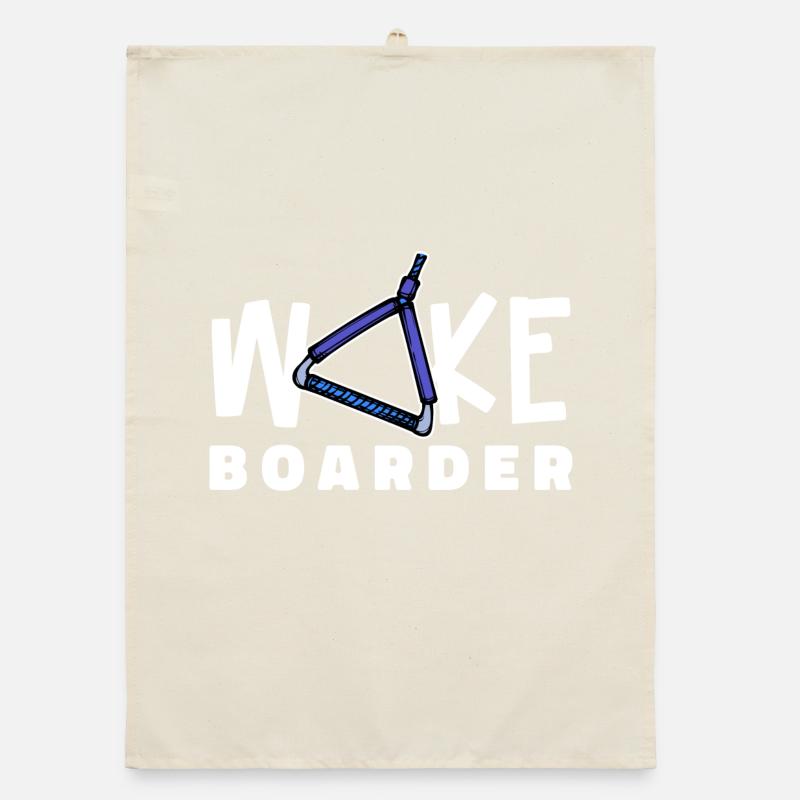 Surfing Kitesurfer Statement Wakeboard Torchon bio