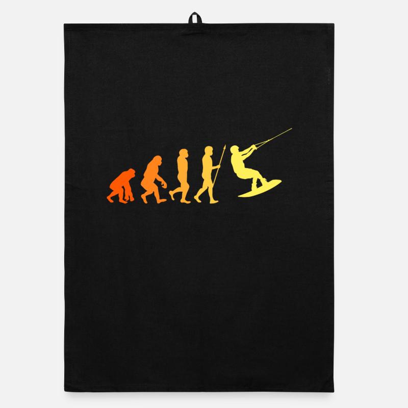 Wakeboard Evolution Water Sports Kitesurfer Surfing Organic dish towel