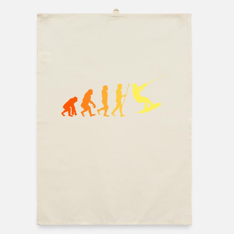 Wakeboard Evolution Wassersport Kitesurfer Surfing Organic Geschirrtuch