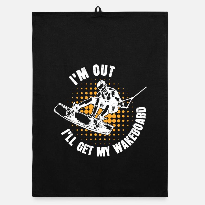 Kitesurfer Statement Wakeboard Surf Stunt Torchon bio
