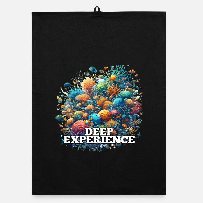 Deep Experience Coral Fish Gift Organic dish towel