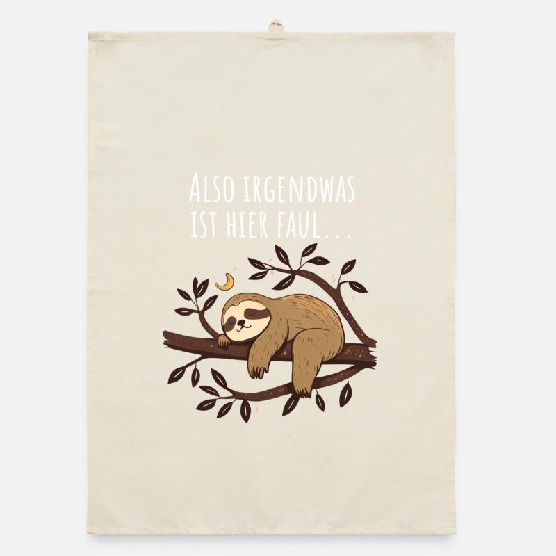 Something's Fishy Here | Sloth Gift Organic dish towel