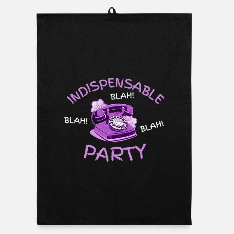 blah blah blah party indispensable - Torchon bio - noir