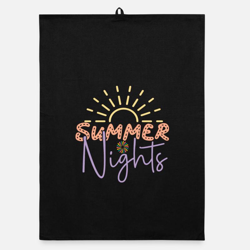 Summer Nights Organic dish towel
