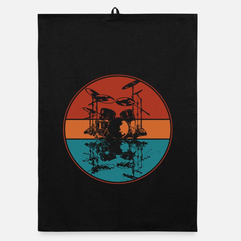 Drum set Organic Geschirrtuch
