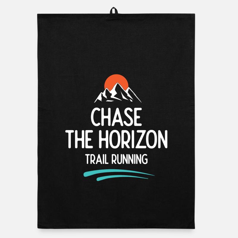 Trail Running - Chase The Horizon Organic dish towel