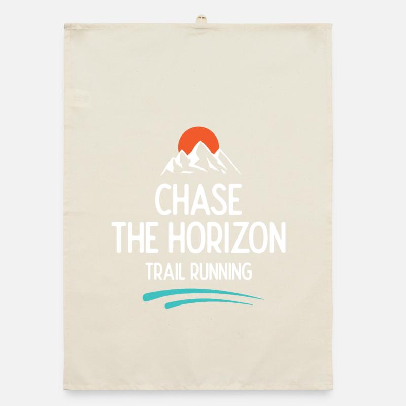 Trailrunning - Jagd auf den Horizont Organic Geschirrtuch
