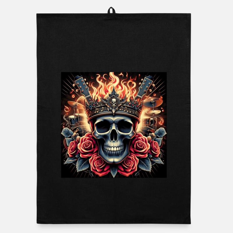 Crâne brûlant Torchon bio