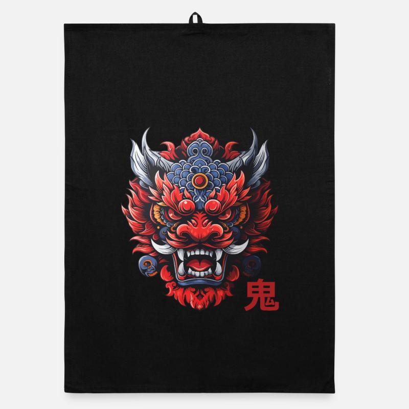 Oni, japanischer Dämon Organic Geschirrtuch