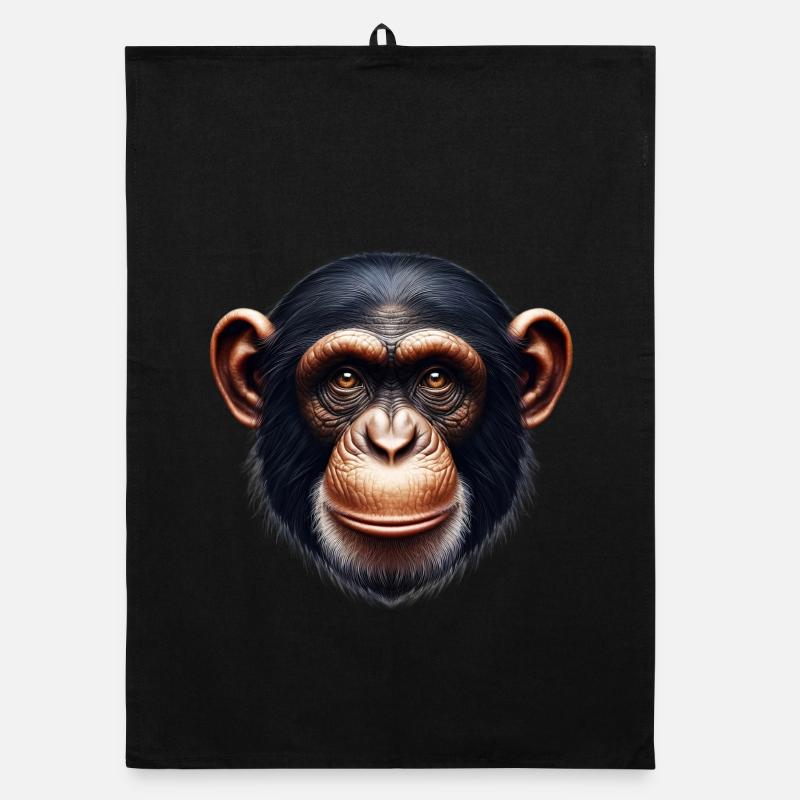 Schimpanse Affe Organic Geschirrtuch