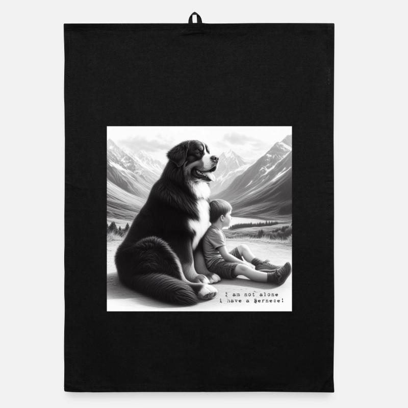 Bernese mountain dog Organic dish towel