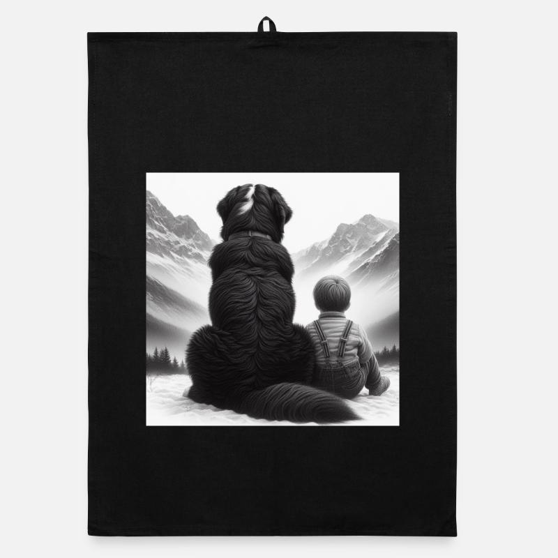 Bernese mountain dog Organic dish towel