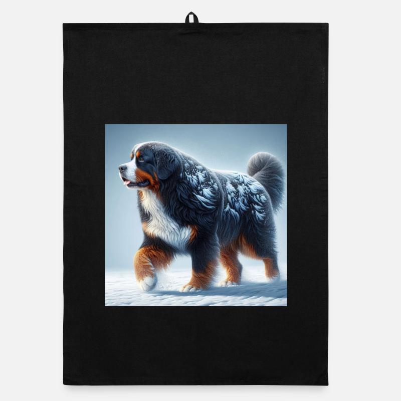 Bernese mountain dog Organic dish towel