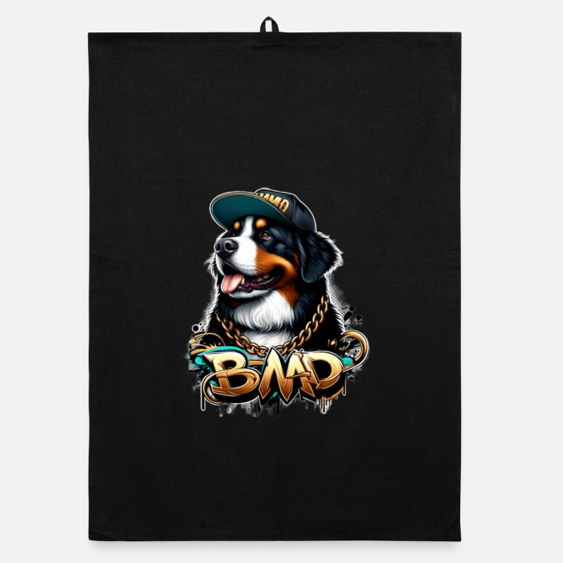 Bernese mountain dog Organic dish towel