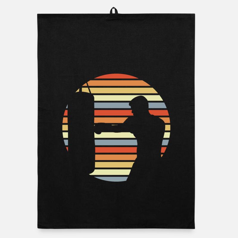 Boxer Drawing Organic dish towel