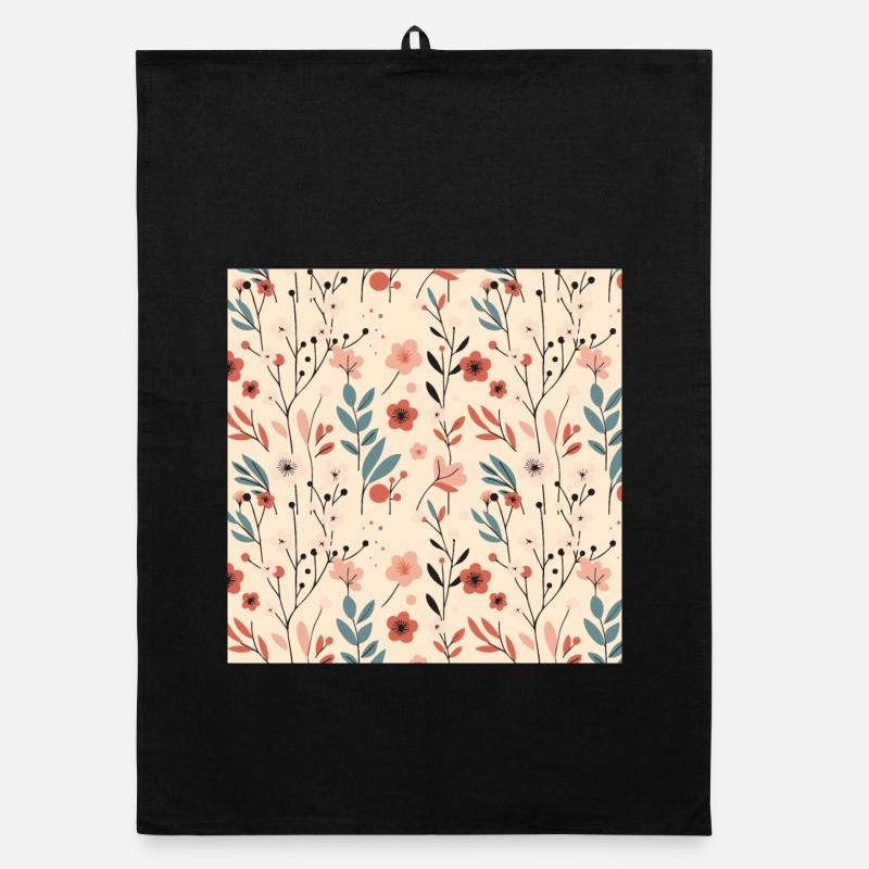 Floral Floral Pattern Spring Summer Flowers 2 Organic dish towel