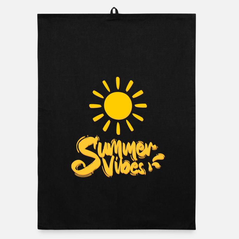Summer Vibes Organic dish towel