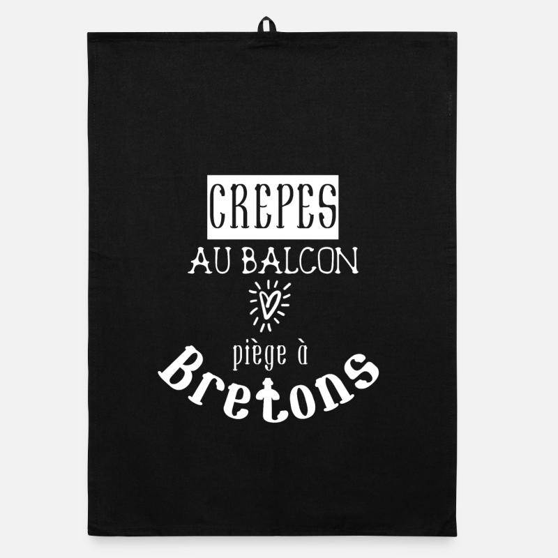 Crêpes au balcon piège à bretons - BZH Bretagne Torchon bio