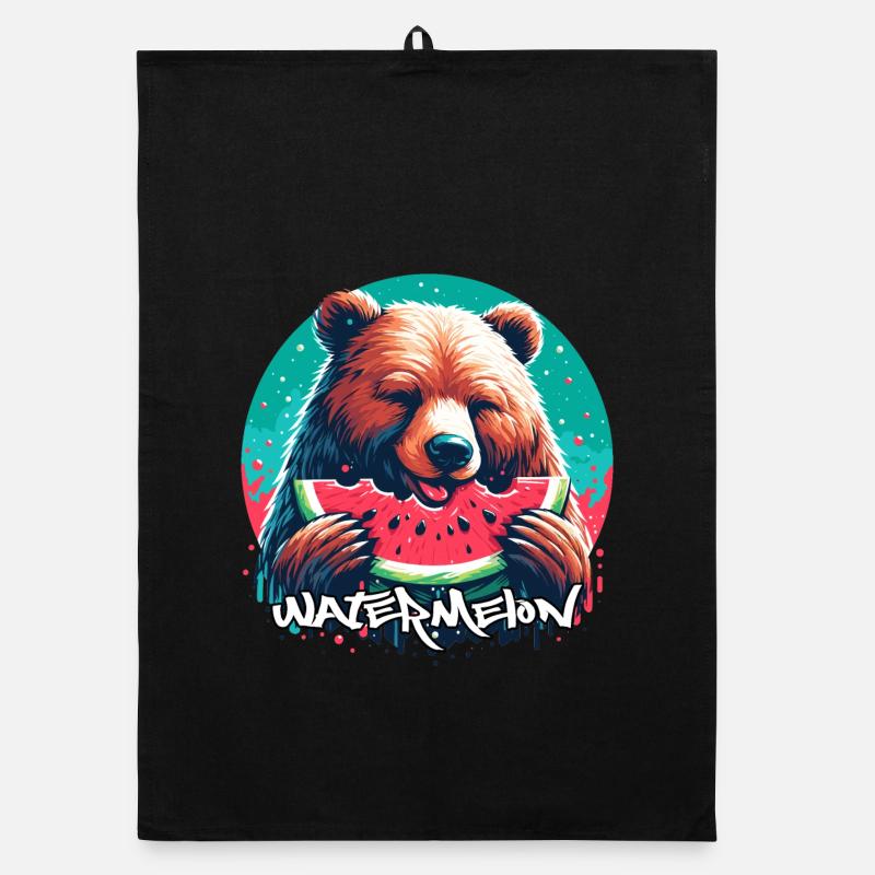 Pastèque ours cadeau délicieux Torchon bio