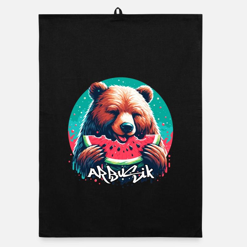 Pastèque Arbusik ours cadeau délicieux Torchon bio