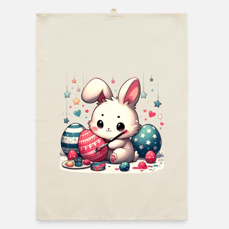 Happy Easter Organic dish towel
