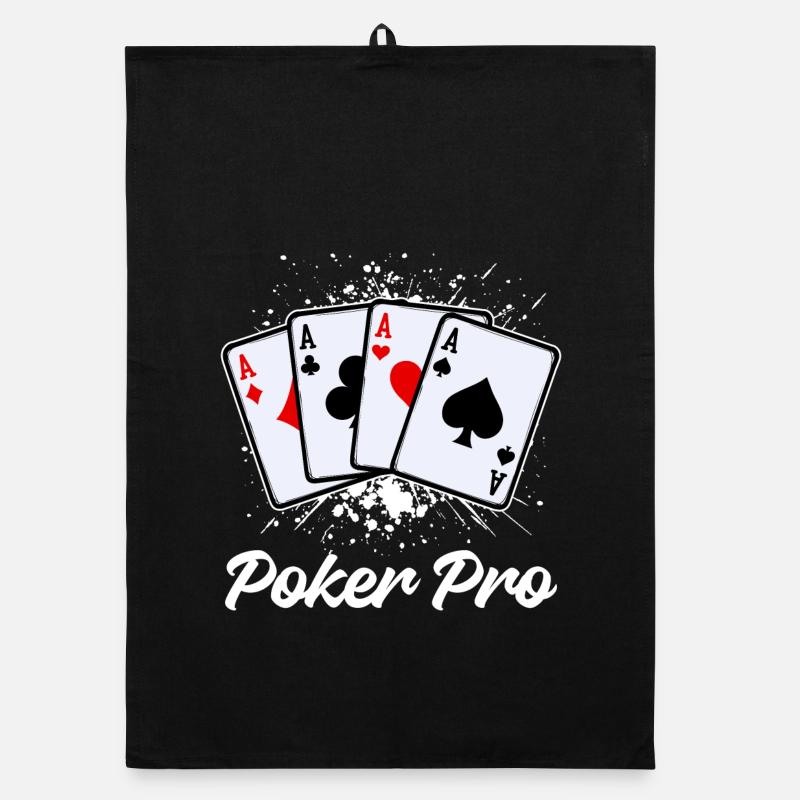 Casino Card Game Professional Player Statement Poker Organic dish towel