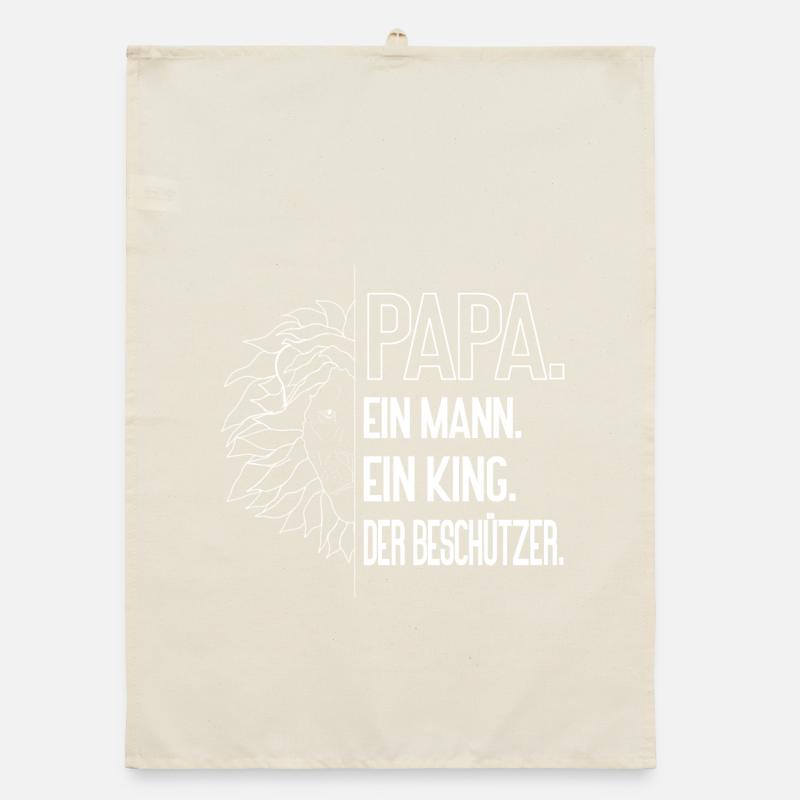 Papa – The Protector | Strong father design Organic dish towel