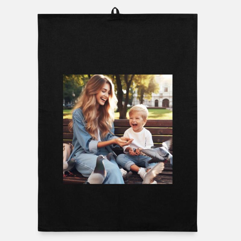 Mutter und Sohn Organic Geschirrtuch