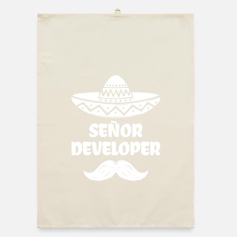 Developer Statement Code Informatik Geek Skripting Organic Geschirrtuch