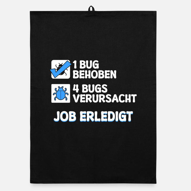 Developer Coden Skripting Bugs Debug Bugfixing Organic dish towel